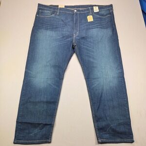 Levi's Jeans 502 Taper Stretch Denim Medium Wash Blue Mens 50x30